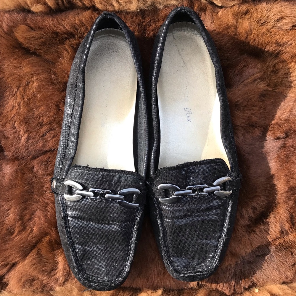 Anne Klein Black Loafers